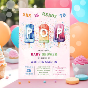 Ella está lista para la invitación de Baby Shower