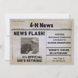 ELLA ESTÁ RETIRANDO LA INVITACIÓN (PERIÓDICO) DE 4