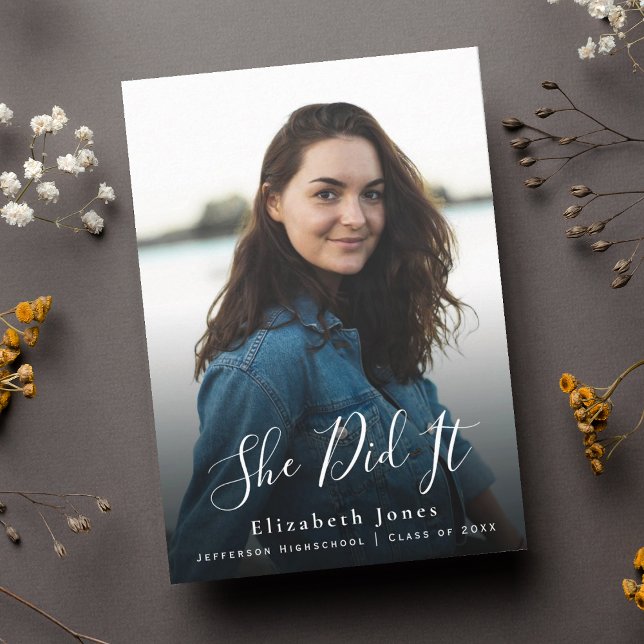 Ella Lo Hizo Escribir Invitación De Foto De Gradua (Subido por el creador)