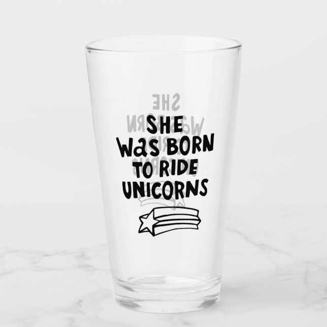 Ella nació montar unicornios (Anverso)