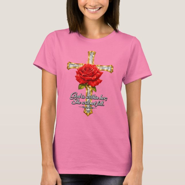 "Ella No Caerá" - Camiseta Unisex (Anverso)