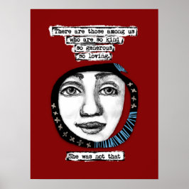 Ella No Era Esa Poster Del Arte De Pared