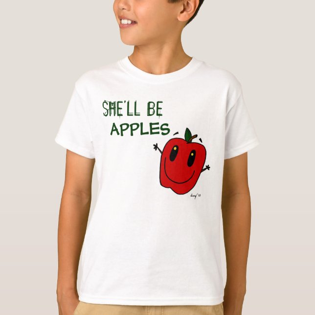 ELLA SERÁ APLICABLE A LOS NIÑOS Camiseta básica (Anverso)