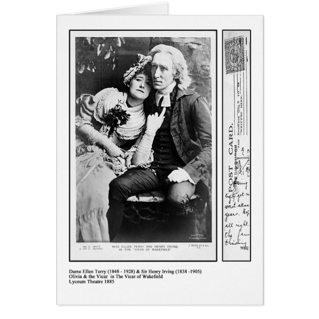 Ellen Terry y Henry Irving en el vicario de (Frente)