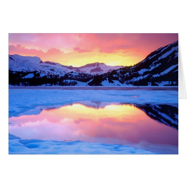 Ellery Lake al atardecer (Anverso (Horizontal))