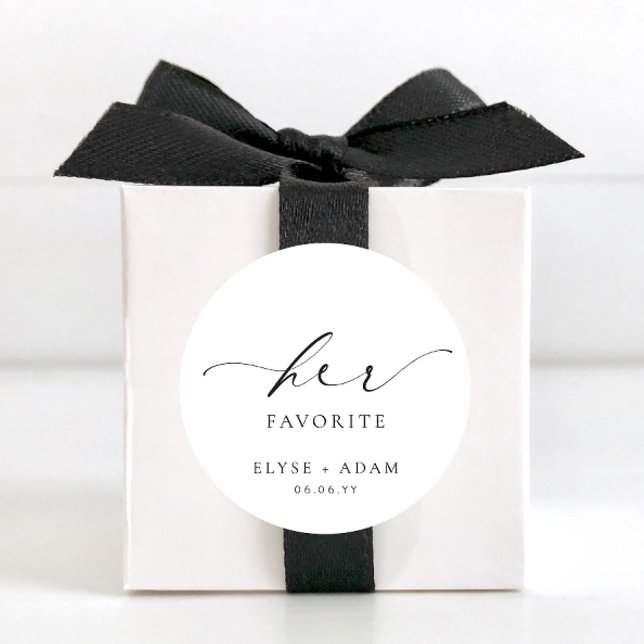 Ellesmere su Pegatina favorito favorito de la rond (Ellesmere Wedding Circle Stickers Her Favourite )