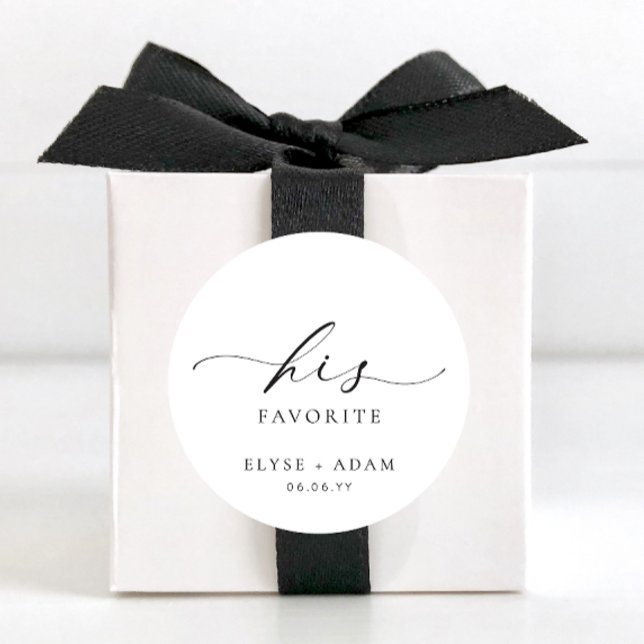 Ellesmere Su Pegatina favorito favorito de Ronda C (Ellesmere Wedding Circle Stickers His Favourite )