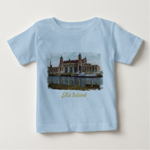 Ellis Island Pintó Camisa Bebé
