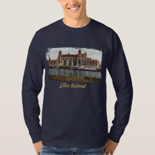 Ellis Island pintó la camiseta de los hombres