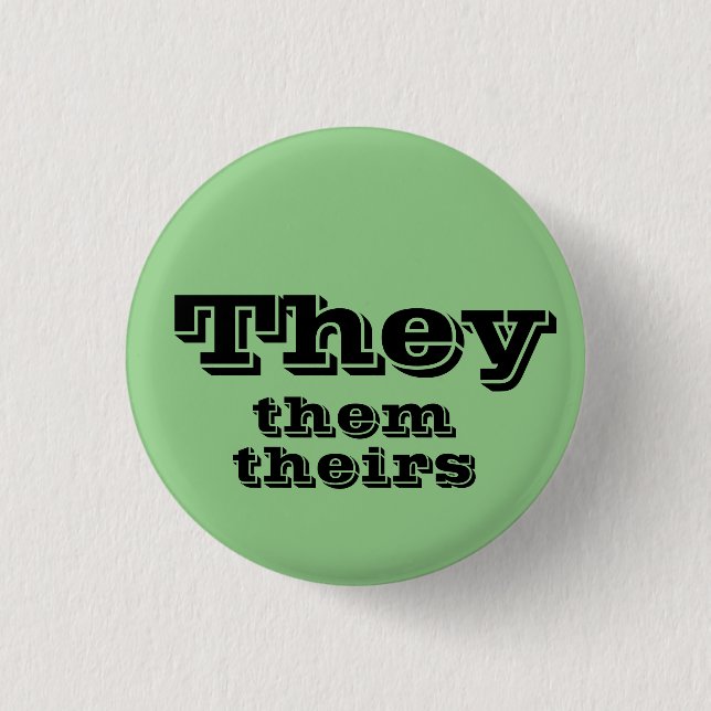 Ellos, Ellos, Su Botón Pronouns (Anverso)