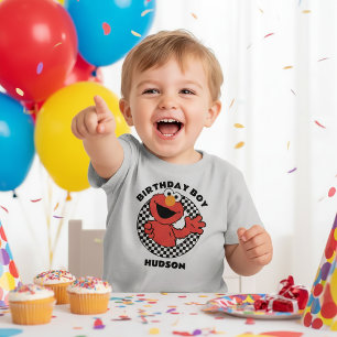 Elmo Niño Cumpleañero a Cuadros de la Calle Sésamo