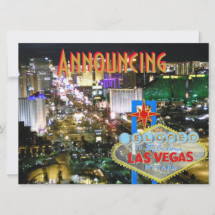 Elope casado en Las Vegas Invitación