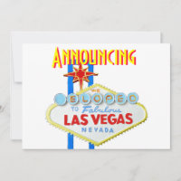 Elope la boda de Las Vegas de la invitación