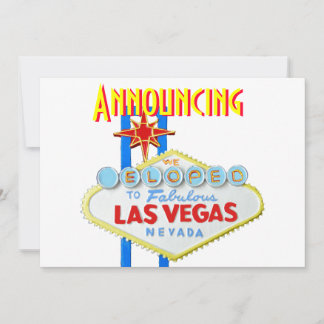 Elope la boda de Las Vegas de la invitación