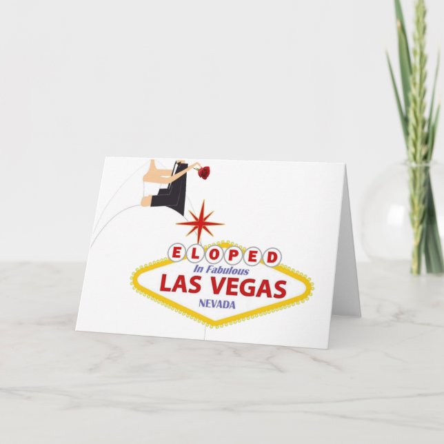 ELOPED EN la tarjeta FABULOSA de LAS VEGAS (Anverso)