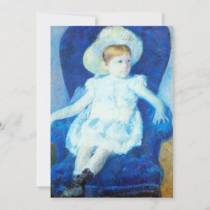 Elsie en una silla azul   Mary Cassatt