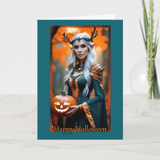 Elven Magic en la tarjeta Halloween (Anverso)