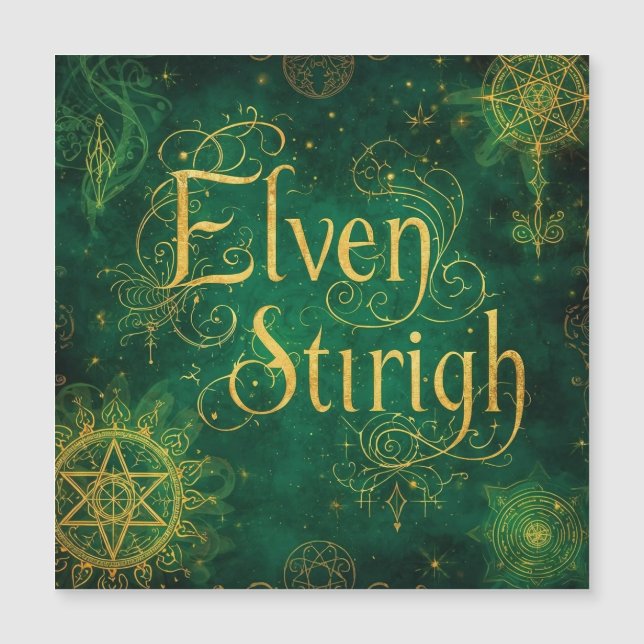 Elven Stirigh – Sigils in Green (Anverso)