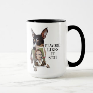 Elwood tiene gusto de él taza de Scot