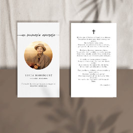 Em Memoria Tarjeta De Oración Ferial Español