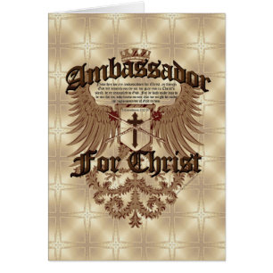 Embajador For Cristo, verso de la biblia de los