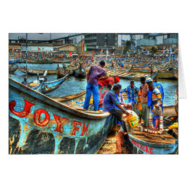 Embalaje del día, puerto Ghana de Tema