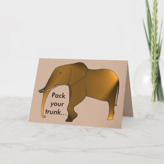 Embale su tronco, tarjeta de felicitación del