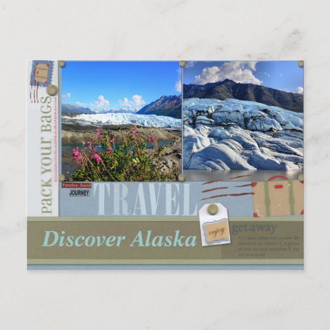 Embale sus bolsos a la postal de Alaska (Anverso)