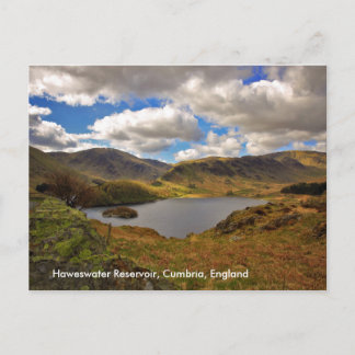 Embalse de agua de alcantarilla, postal de Cumbria