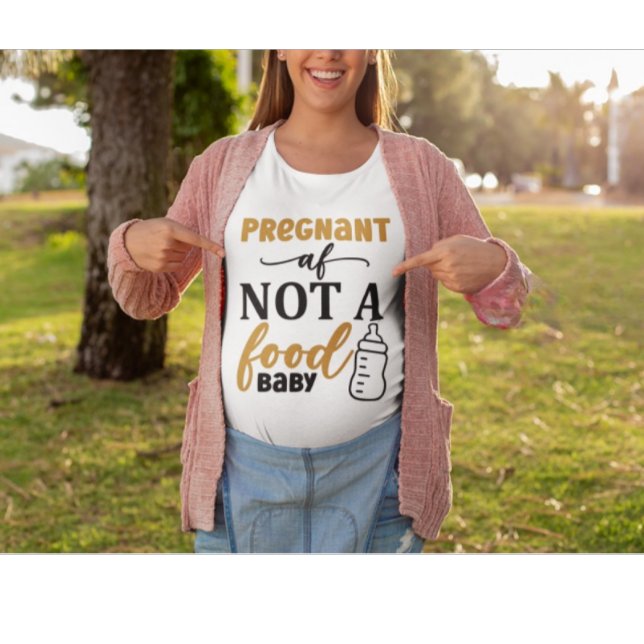 Embarazada AF Humor de Embarazo Ropa de Maternidad (Subido por el creador)