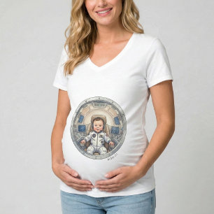 embarazada - camiseta piloto de bebé