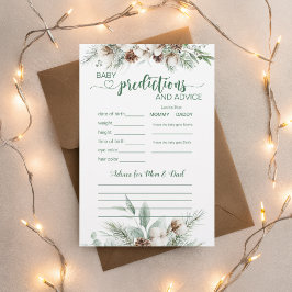 Embarazo en invierno Evergreen Tarjetas de asesora