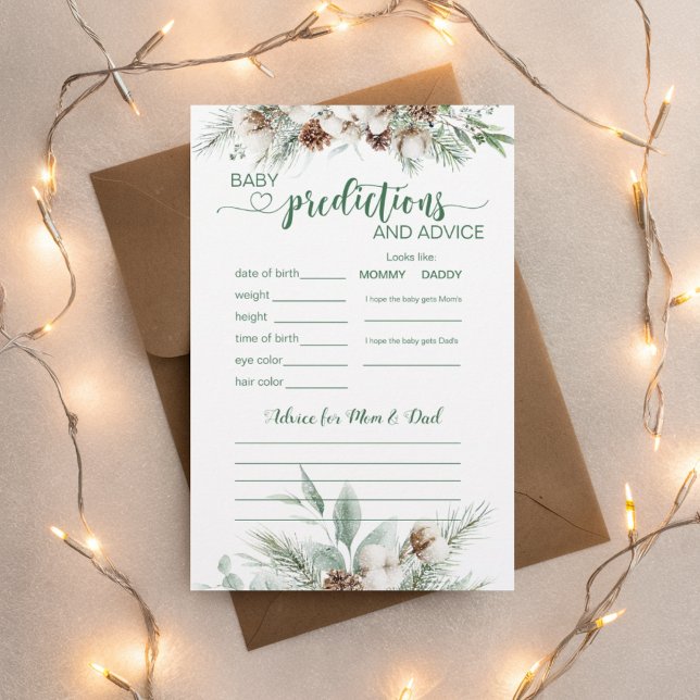 Embarazo en invierno Evergreen Tarjetas de asesora (Subido por el creador)