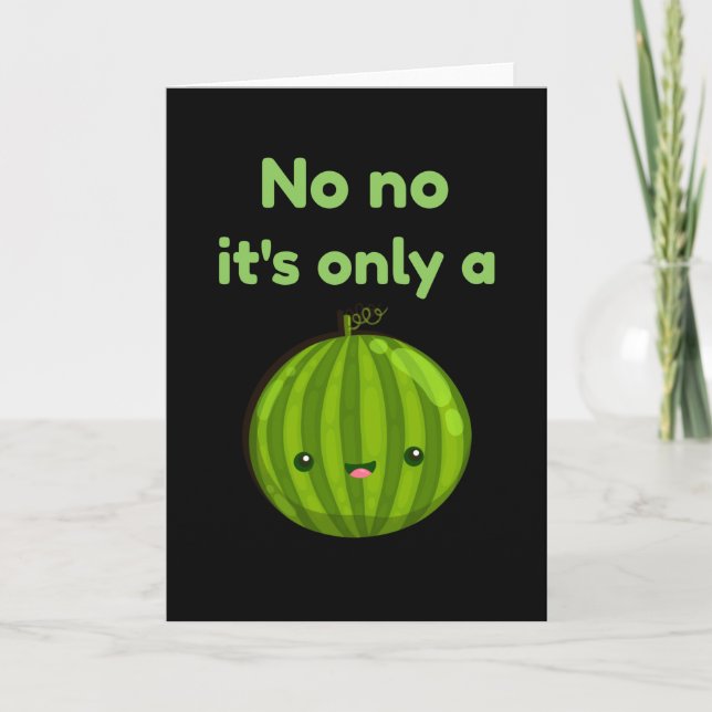 Embarazo Invitación del bebé Melón (Anverso)