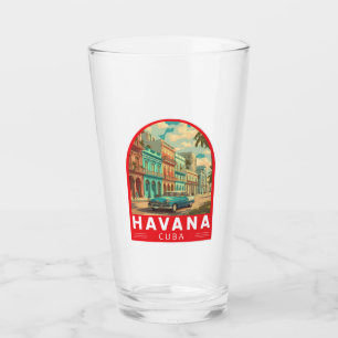 Emblema de arte de viaje a La Habana Cuba