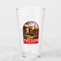 Emblema de arte de viajes de Tucson Arizona