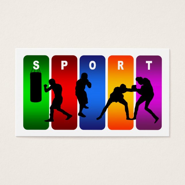 Emblema de boxeo multicolor (Frente)