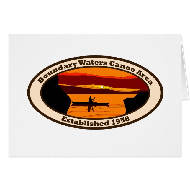 Emblema de BWCA con canoa (Anverso (Horizontal))