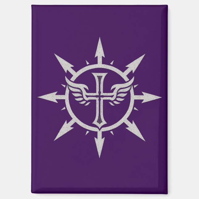 "Emblema de Cruz y Alas" Imán (Anverso)