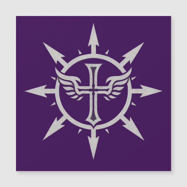 "Emblema de Cruz y Alas" Imán (Anverso)