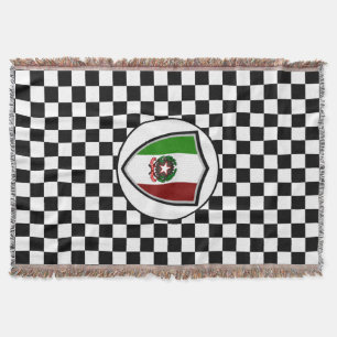 Emblema de la bandera italiana con manta