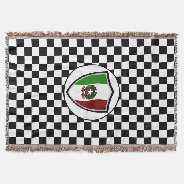 Emblema de la bandera italiana con manta (Anverso)