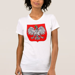 Emblema de la camiseta para mujer de Polonia
