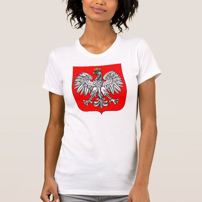 Emblema de la camiseta para mujer de Polonia (Anverso)