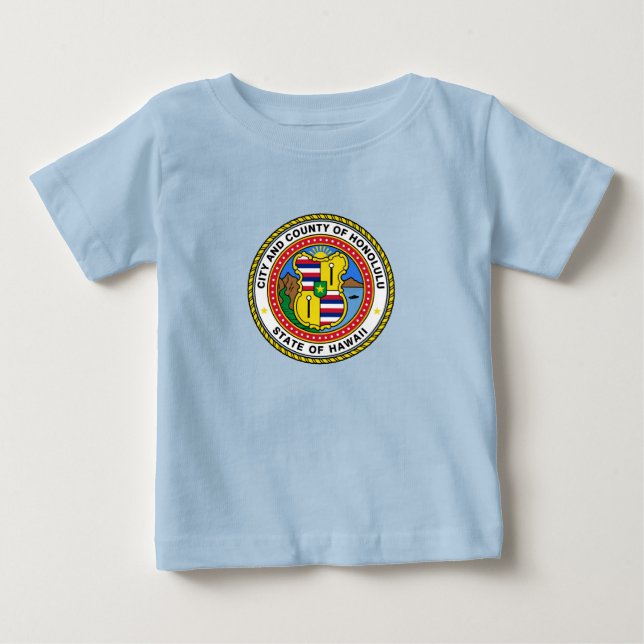 Emblema de la ciudad de Honolulu, camiseta bebé de (Anverso)