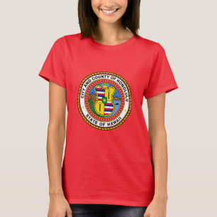 Emblema de la ciudad de Honolulu, camiseta de Hawa
