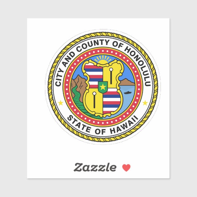 Emblema de la ciudad de Honolulu, Pegatina de Vini (Hoja)