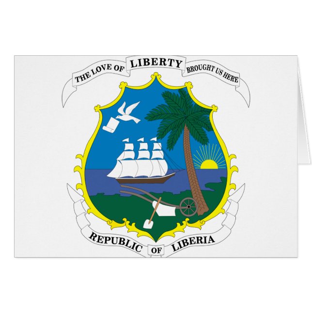 emblema de liberia (Anverso (Horizontal))
