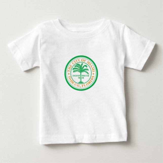 Emblema de Miami, camiseta bebé de Florida (Anverso)