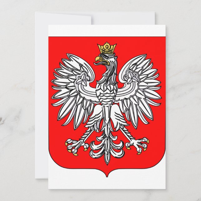 Emblema de Polonia invitaciones (Anverso)